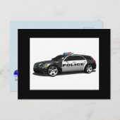 PD Police Law Enforcement Academy Grad Lights CUFF Postkarte (Vorne/Hinten)