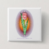 PD Wordy Red Tulip mit Berst Button (Vorderseite)