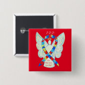 PDD-NOS (nicht anders angegeben) Angel Ribbon-Butt Button (Vorne & Hinten)