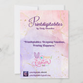 PDF-Datei "Happy Oaster Card" Feiertagskarte (Rückseite)