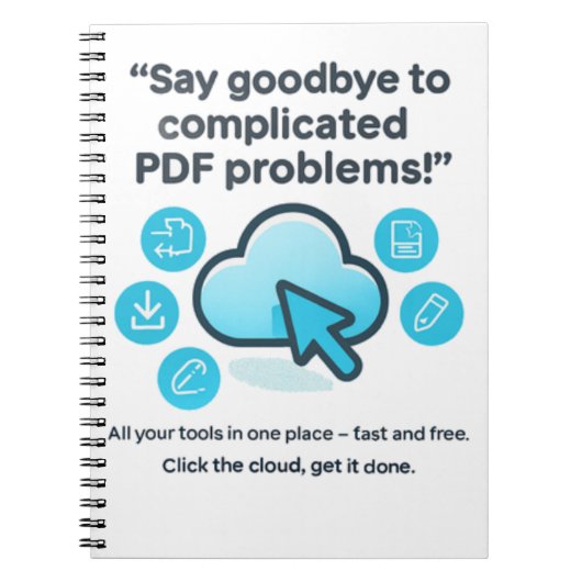 PDF Problems SOLVED! ☁️ Your Free & Fast Toolkit Notizblock (Vorderseite)