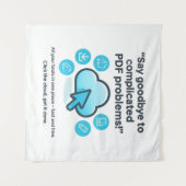 PDF Problems SOLVED! ☁️ Your Free & Fast Toolkit Wandteppich (Vorderseite (Horizontal))