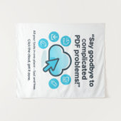 PDF Problems SOLVED! ☁️ Your Free & Fast Toolkit Wandteppich (Vorderseite (Horizontal))