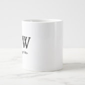 „PDW Professional Dog Walker“ Lustiges Hundebesitz Jumbo-Tasse (Vorderseite)