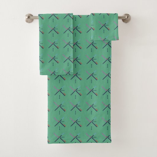 PDX Airport Carpet Badhandtuch Set (Insitu)