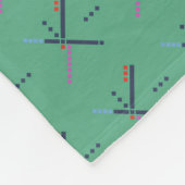 PDX Airport Carpet| Ein wertvoller Rug| Individuel Fleecedecke (Ecke)