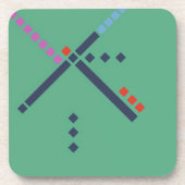 PDX Airport Carpet Getränkeuntersetzer (Vorderseite)