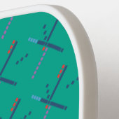 PDX Airport Carpet | PORTLAND PERSONALISIERT Pickleball Schläger (Linke Seite)