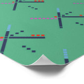 PDX Airport Carpet Poster (Ecke)