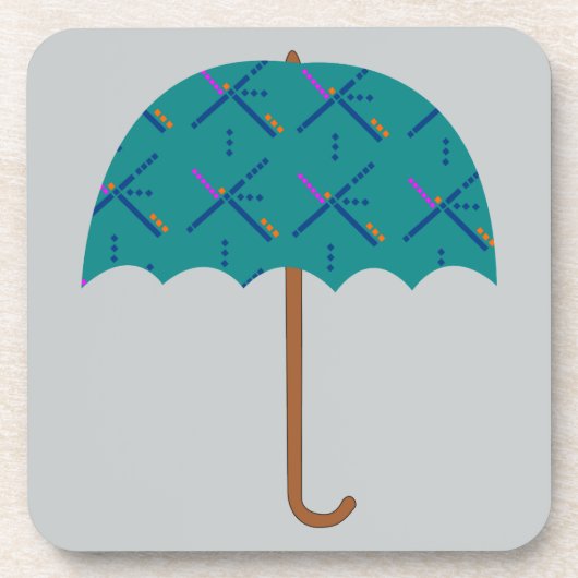 PDX Airport Carpet Umbrella Untersetzer (Vorderseite)