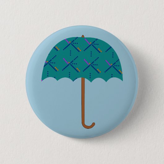 PDX Flughafen Carpet Umbrella Button (Vorderseite)