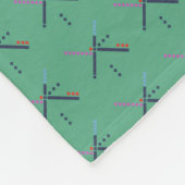 PDX Flughafen-Teppich Fleecedecke (Ecke)