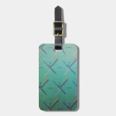 PDX Flughafen-Teppich Gepäckanhänger (Vorderseite vertikal)