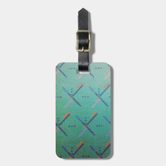 PDX Flughafen-Teppich Gepäckanhänger (Vorderseite vertikal)