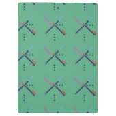 PDX Flughafen-Teppich Klemmbrett (Rückseite)