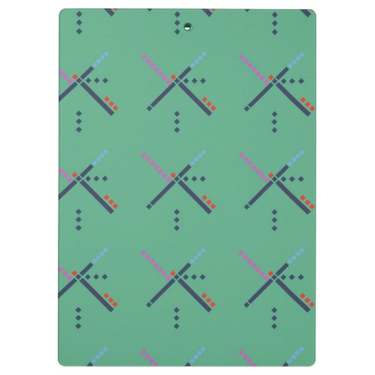 PDX Flughafen-Teppich Klemmbrett (Rückseite)