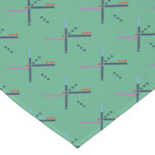 PDX Flughafen-Teppich Kurzer Tischläufer (Ecke)