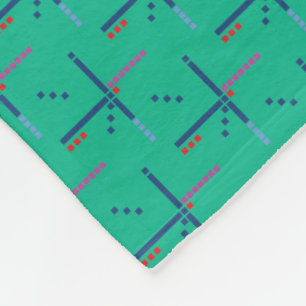 PDX Flughafen-Teppich-Muster Portland Oregon Fleecedecke