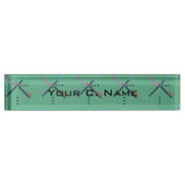 PDX Flughafen-Teppich Namensplakette (Vorderseite)