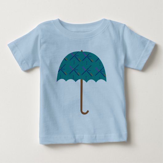 PDX Flughafen-Teppich-Regenschirm Baby T-shirt (Vorderseite)