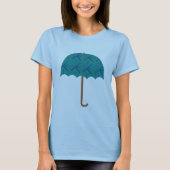 PDX Flughafen-Teppich-Regenschirm T-Shirt (Vorderseite)
