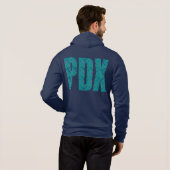 PDX Portland Airport Carpet Hoodie (Schwarz voll)