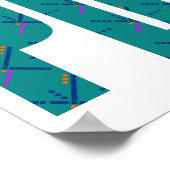 PDX Portland Airport Carpet Poster (Ecke)