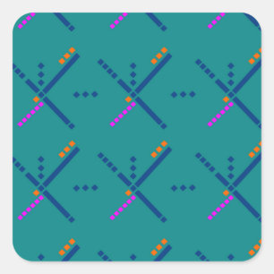 PDX Portland Airport Carpet Quadratischer Aufkleber