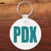 PDX Portland Airport Carpet Schlüsselanhänger (Vorderseite)