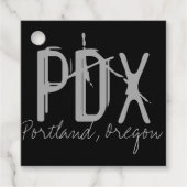 PDX Portland Airport Code Geschenkanhänger (Vorderseite)