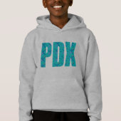 PDX Portland Airport Tepet Text Sweatshirt (Vorderseite)