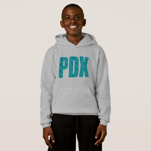 PDX Portland Airport Tepet Text Sweatshirt (Vorne ganz)