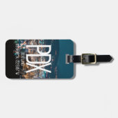 PDX Portland Flughafen-Code-Gepäckanhänger Gepäckanhänger (Vorderseite horizontal)