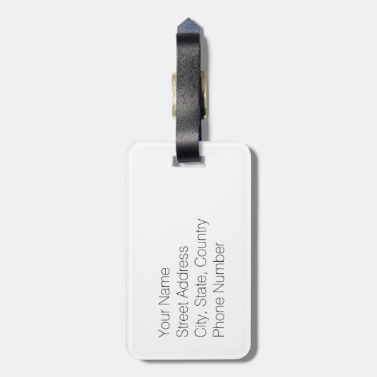 PDX Portland Flughafen-Code-Gepäckanhänger Gepäckanhänger (Rückseite vertikal)