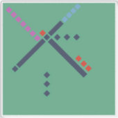 PDX Teppich (Old Style) Aufkleber (Vorderseite)