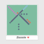 PDX Teppich (Old Style) Aufkleber (Blatt)