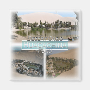 PE0025 Amerika, Peru, Huacachina, Kühlschrank Magnet