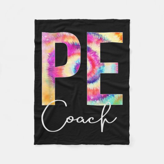Pe Coach Tie Dye Back To School Women Appreciation Fleecedecke (Vorderseite)
