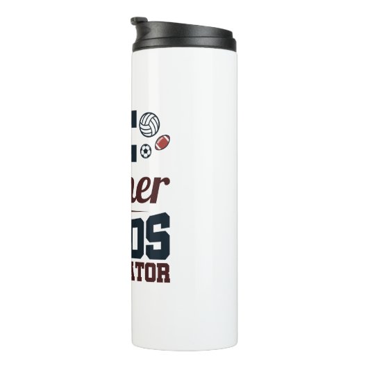 PE Lehrer Chaos Koordinator Thermosbecher (Nach rechts gedreht)