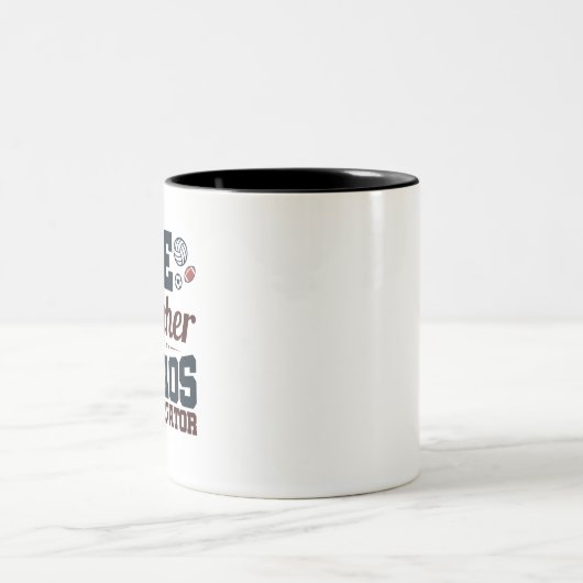 PE Lehrer Chaos Koordinator Zweifarbige Tasse (Mittel)