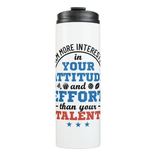 PE-Lehrer Körperliche Bildung Trainer Attitude Thermosbecher (Vorderseite)