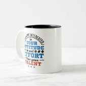 PE-Lehrer Körperliche Bildung Trainer Attitude Zweifarbige Tasse (Vorderseite Links)