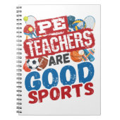 PE-Lehrer sind gute Sportgeräte und Lehrer Notizblock (Vorderseite)
