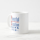 PE Leistungsstarke Bildung PE-Lehrer Kaffeetasse (Vorderseite Links)