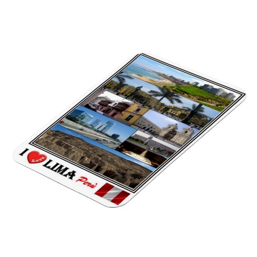 PE Perù - Lima - I Liebe Mosaic - Magnet (Linke Seite)