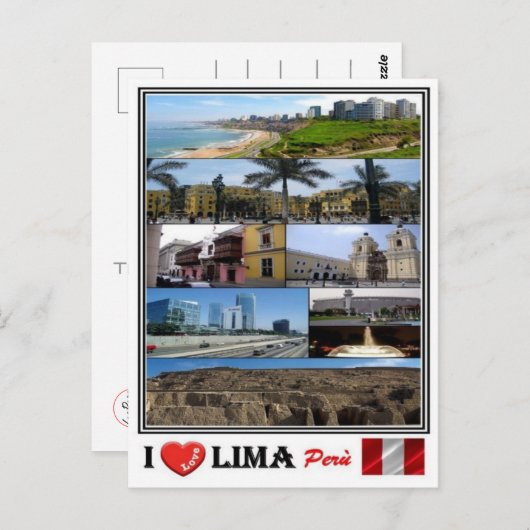 PE - Perù - Lima - Postkarte (Vorne/Hinten)