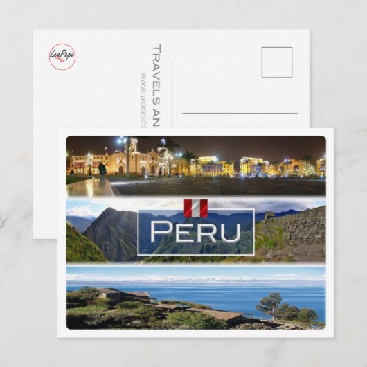 PE Peru - Postkarte (Vorne/Hinten)