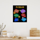 PE Physikalische Bildung Lehrer Poster (Küche)