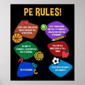 PE Physikalische Bildung Lehrer Poster (Vorne)