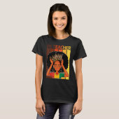 PE Teacher Afro African American Black History Mon T-Shirt (Vorne ganz)